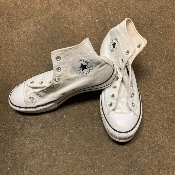 Converse Shoes - White Converse High Top Platform Women's Size 10.5